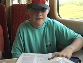 Craig McCracken on the 15:21 train from Newton Abbot to London